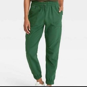 All in motion green high waisted hiking joggers medium